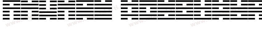 Yijing Symbolsttf字体转换